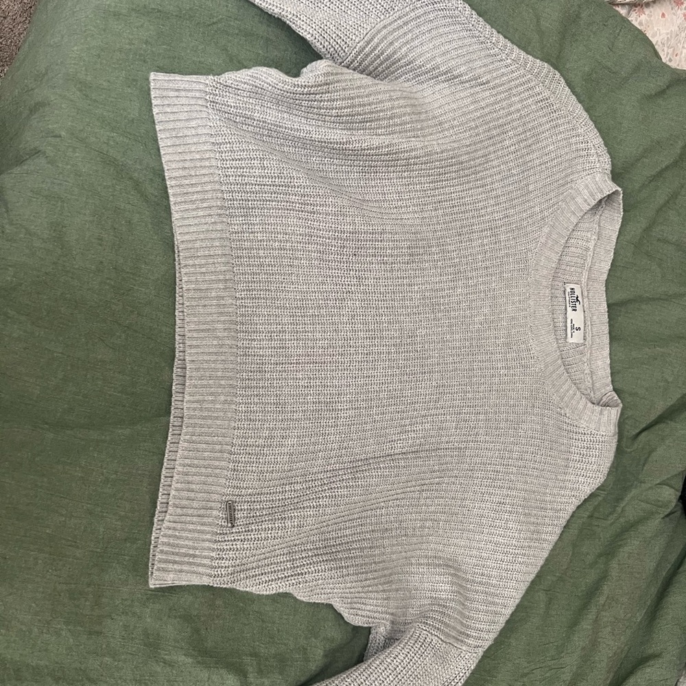 Hollister Light Gray Knit Sweater